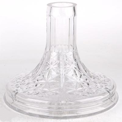 China Crystal glass hookah hookah accessories cut glass shisha hookah crystal glass for sale