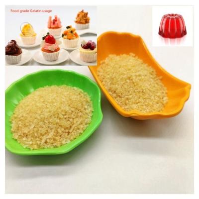 China ISO-normen Halal gelatinepoeder 1200mpa.S Viscositeit 8-60 Mesh Partikelgrootte Te koop