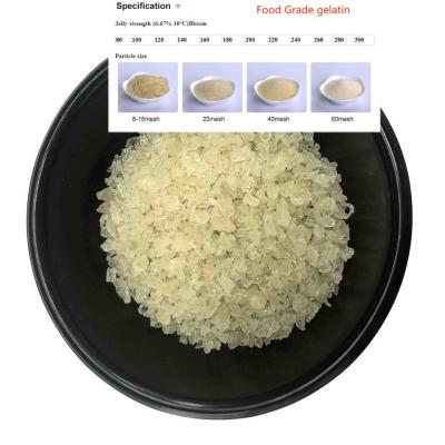 China Cool Dry Storage Halal Beef Gelatine Smooth Texture 200-300 Bloomg for sale