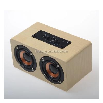 China Professional Factory Rechargeable 2 Channel Stereo Produced Wooden Bluetooth Speaker KY-A2001 for sale