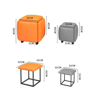 China Rubik's Cube Convertible Stools Combination Small Stools Change Shoes Sneak for sale