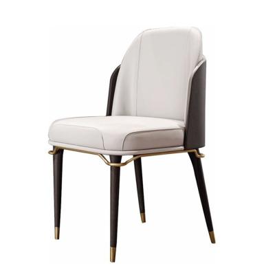 China Modern Italian Style Light Luxury Postmodern Restaurant Reception Model Room Double Back Negotiation Creative Dining Chair for sale