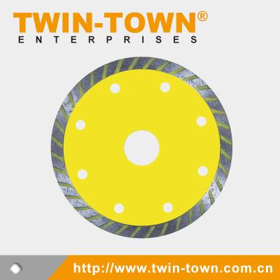 China Inch High Quality 105mm Super Thin Turbo Diamond Circular Saw Blade. high speed straight soft edge 4 for sale