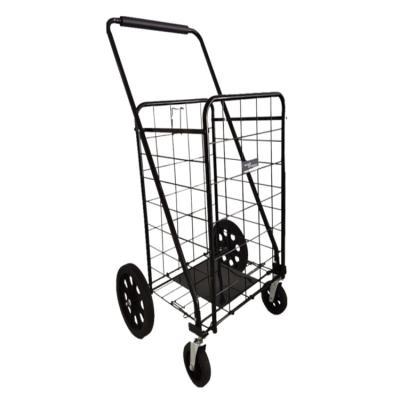 China Factory Customized 80KGS Tools Steel Wire Portable Folding Shopping Cart For Supermarket for sale