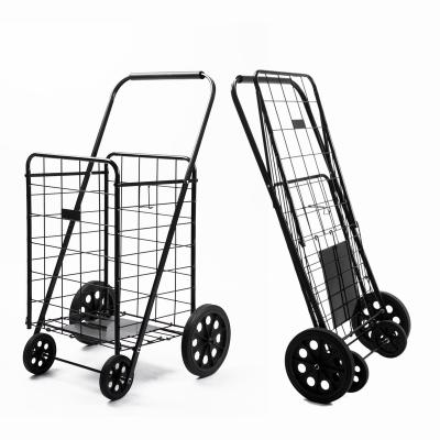 China Factory Customized 80KGS Folding Shopping Trolley Folding Trolley Folding Trolley Shopping Trolley Folding Utility Cart for sale