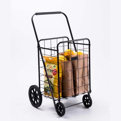 China Portable Folding Walker Folding Shopping Cart Large Supermarket Shopping Trolley Trolley 80KGS Custom Factory Customized for sale