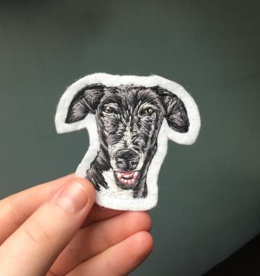 China Viable Custom Porcelain High Quality Hat Patches Dog Custom Patch Cute Woven Patch for sale