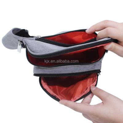 China Anti-theft Pussy Packs Mutiple Pockets Waist Pouch Waistbag Loung Bag Funny Pack Custom Color for sale