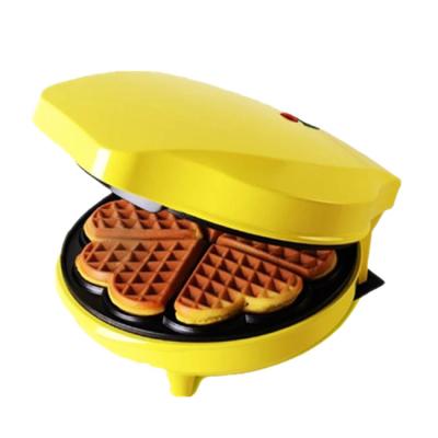 China Mini Double Heart Adjustable Home Commercial Electric Thermostat Bubble Waffle Makers Machine Double With A Variety Of Optional Colors for sale