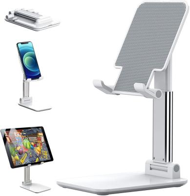 China Fully Foldable Adjustable Angle Multi Height Adjustable Cell Phone Stand Mobile Phone Stand Mobile Phone Stand For Desk for sale