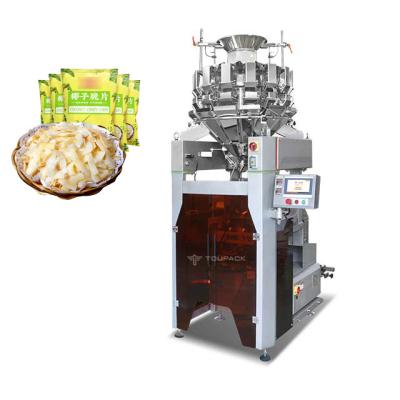 China 14 Head All In One Weighing Packaging Machine For Coconut Crispy Chips Filling Machine Te koop