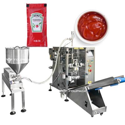 China Customized Professional  Honey Peanut Butter Salad Dressing Ketchup Sauce Paste Liquid Weighing And Packaging Systems for sale