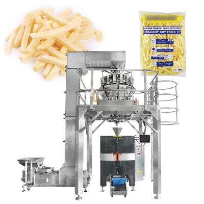 China Fully Auto Mechanical Multi-function Frozen French Fries Fish Fillets Cod Salmon Bag Block Vertical Packaging Machines for sale