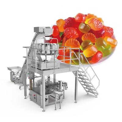 China Automatic Counting Hard Candy Doypack Packing Machine Soft Candy Packing Machine Gummy Bear Candy Packaging Machine for sale