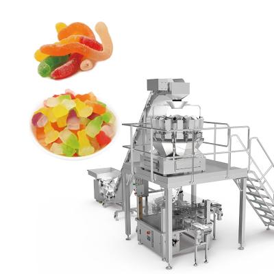 China Food Packing Machinery Industrial Food Packaging Machines Functional Candy Jar Packing Machine For Doypack for sale