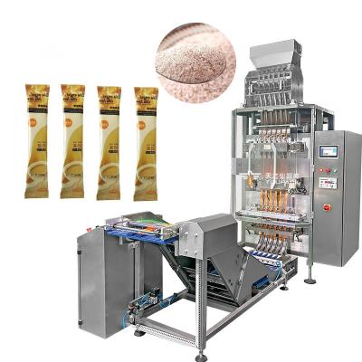 China 6 Lane 4 Lane Coffee Tea Milk Powder Sachet Packaging Machine for sale