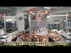 Mushroom Multihead Weigher Packing Machine SS 304 / 316 High Accuracy