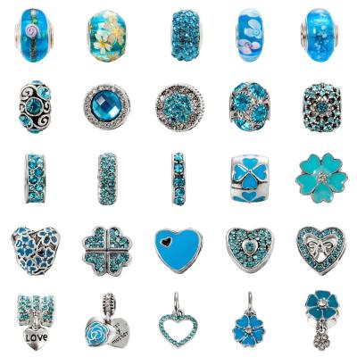 China Fashion Crystal Pandora Style Beads For Bracelet For DIY Jewelry Making 25 Styles for sale