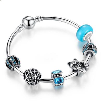 China Women Friendship DIY Charm Bracelet With Ocean Beach Color Beads OEM Service for sale