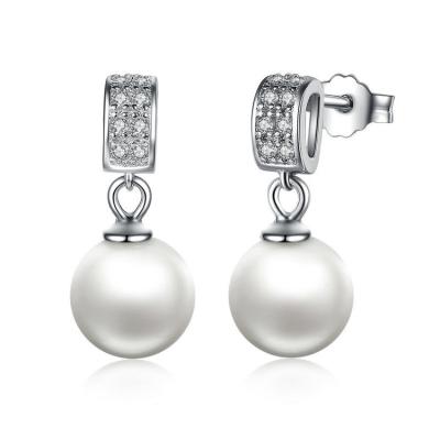 China Vintage Freshwater Pearl Jewelry Natural Pearl Dangle Earrings For Wedding for sale