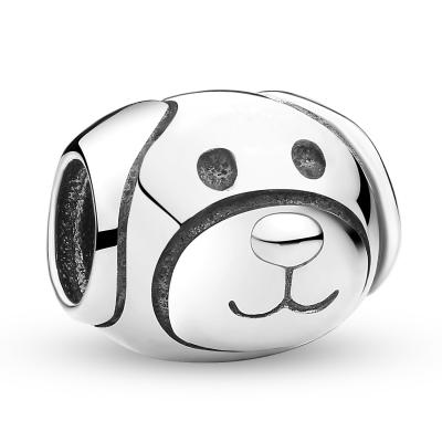 China Cute Dog Silver Charm Adorable Sterling Silver Charms Pandora for sale