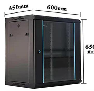 China SPCC Cold Rolled Steel Factory Tempered Glass Door Or Mesh Door 12u Network Wholesale Rack for sale