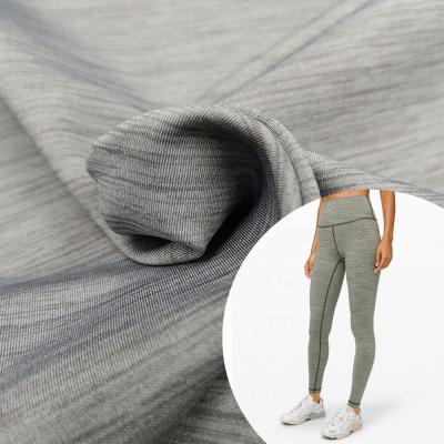 China Double Faced Free Cut 250 Gsm Polyester Nylon Spandex Blended Lululemon Yoga Pants Fabric Manufacturers for sale