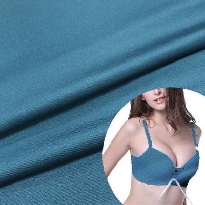 China 92 Sustainable Solid Polyester 8 Elastane Ribbed Plain Jersey Fabric For Monokini Swimsuit Underwear for sale