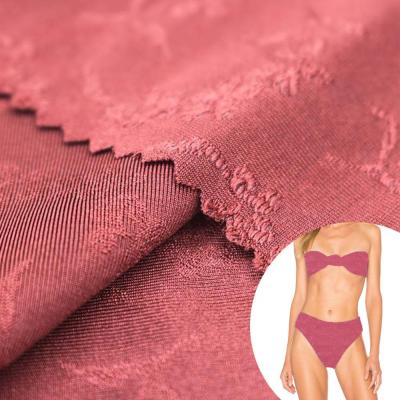 China dri fit 160gsm spandex simple nylon red spandex textile elegant lingerie fabric manufacturers for sale