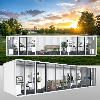 China Modern Acoustic Type Outdoor Meeting Pod Meeting Room Waterproof Pods Studios Telephone Booth for sale