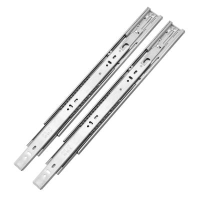 China Good Quality Good Quality Loading Capacity Full Folds Extension 3 Way Solid Metal Ball Stainless Steel Drawer Slide for sale