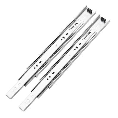 China Newest Loading Capacity Strong Full Extension Telescopic Able Slide Mounted Cold Rolled Steel 10 To 22 Inch Drawer Slide for sale