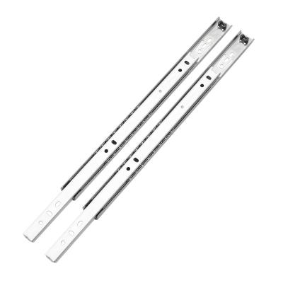 China Strong Loading Capacity Hardware Furniture Fittings Telescopic Cold Rolled Steel 27mm Wide Drawer Slide for sale