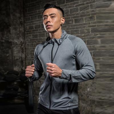 China Breathable Wholesales Turtle Neck Sporty Quick Dry Long Sleeve Sporty Quick Dry Turtleneck Full Zip Men's Workout Jacket Stretchy Windproof Camouflage for sale