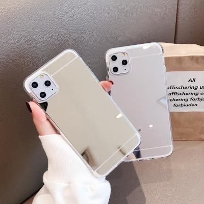 China Fanshion New Arrival Bling Makeup Protective Case Shockproof Mirror Mobile Phone Cover Designers Phone Case Luxury for sale