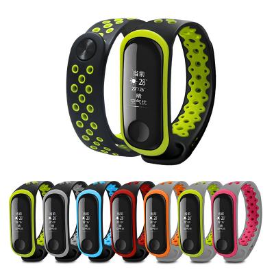 China One Hot Selling RTS OEM Design MI Food Grade Band 4 Silicone Strap Adjustable Watches Rubber Strap Elastic Band for sale