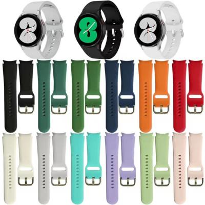 China Galaxy Watch 4 Rubber Replaceable Strap Soft Silicone 20mm Strap Watchbands Watch Bands For Samsung Galaxy watchclassic for sale