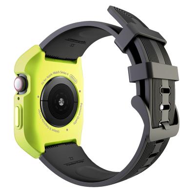 China Fashionable Silicone Bands With Protective Case Shockproof Watch Bands For Smart Watch for sale