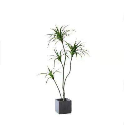 China H180cm Environmental Friendly Nordic Artificial Dracaena Potted Plants Floor Large Home Office Decorative Ornaments for sale