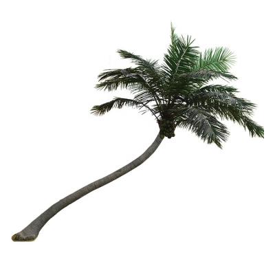 China 2021 Factory Wholesale Eco-friendly Materials Artificial Coconut Tree With S Shape Artificial Tree Artificial Plants for sale