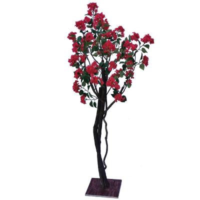 China Artificial silk minimalist realistic flower bougainvillea plant products natural indoor bonsai for sale