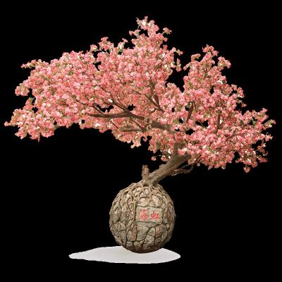 China Cherry Blossom Tree Artificial Garden Flowers Eco-friendly Artificial Wedding for sale