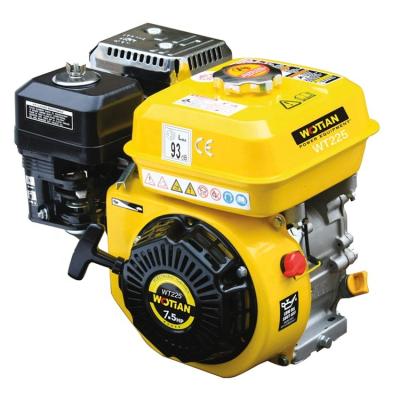 China Gasoline Engine Mini 7.5hp 223cc 4 Stroke Air Cooled Single Gasoline Engine High Quality Electric Start For Gasoline Generator for sale