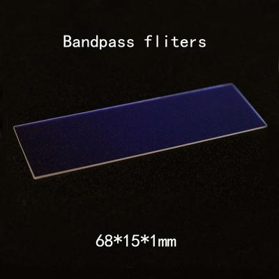 China 40/20 690nm Edmund JGS1 Optics Bandpass Filters 68*15*1mm for sale