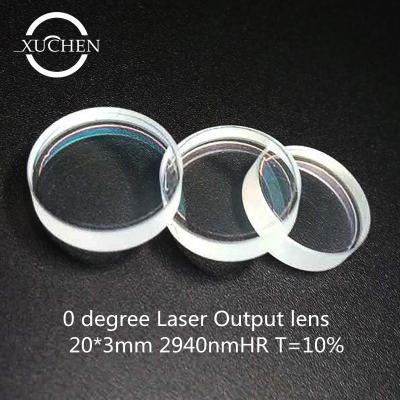 China T10% 2940nmHR 0 Degree laser optical lens 20*3mm Beauty Machine for sale