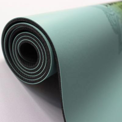 China New Hot Selling Durable Anti-slip Logo Design Polyurethane Natural Rubber Organic PU Yoga Eco-Friendly Custom Mats for sale