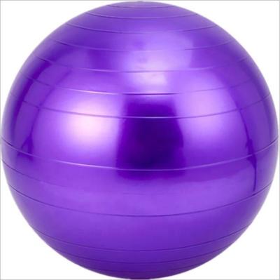 China Round Color Customized Logo 55cm Gym Exercise PVC Yoga Balls Manufacturer Pink for sale