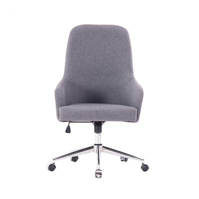 China Fashional Design Gray 60mm Gas Lift Chair Swivel Chair Modern Office Home Office Swivel Chair Swivel Chair for sale