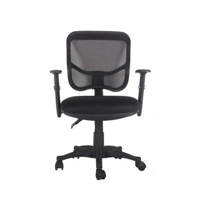 China Wholesale Black Nylon Caster Executive Office Chair Adjustable Rotating Mesh Office Chair With Armrest Cheap Staff for sale