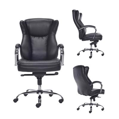 China (Size) Comfortable Durable High Grade Leather Executive Office Adjustable Swivel Chair Modern Chair for sale